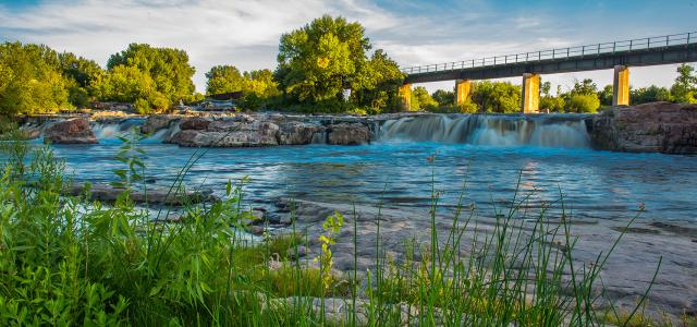 Sioux Falls Waterfalls and River in the Capital